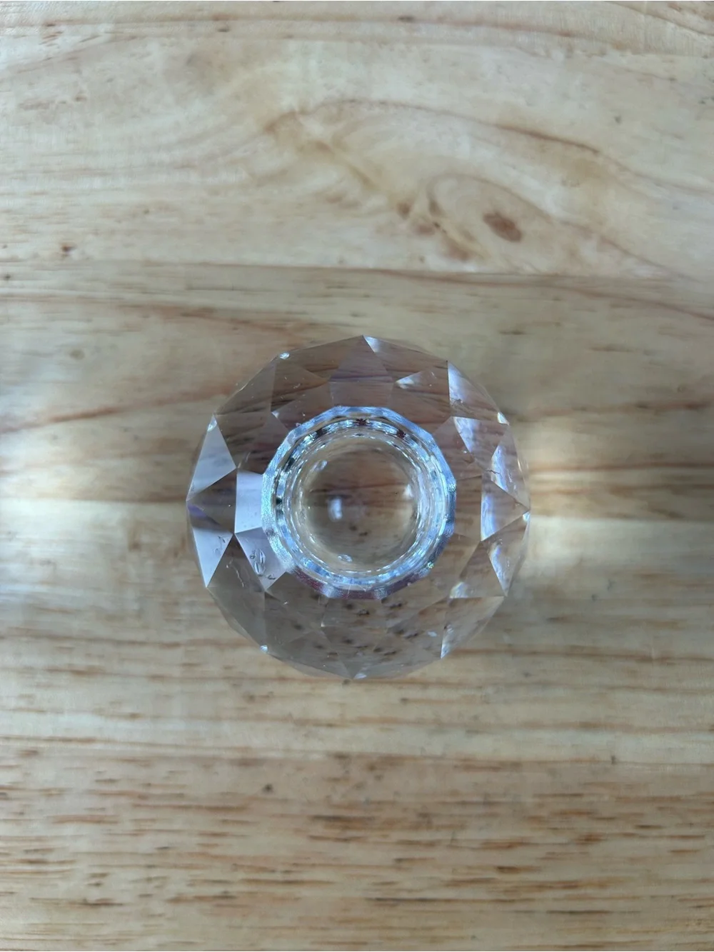 Swarovski Clear Faceted Crystal Tealight Holders Pair